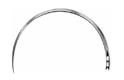 ШОВНА ГОЛКА №E00 КОЛЮЧА 63 mm, Ø 1,10 mm